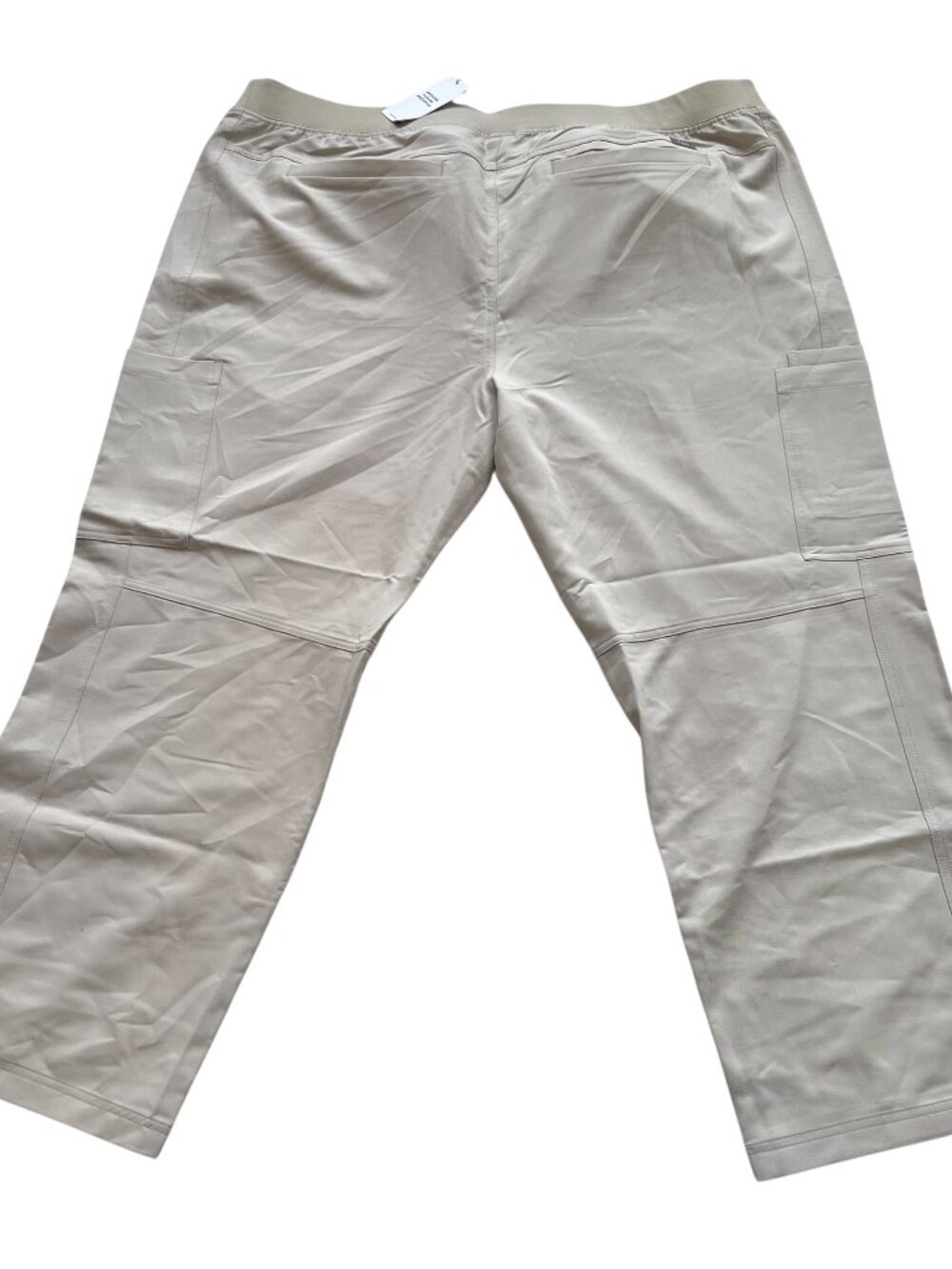 Figs Scrub pants Axim  mens 5XLR khaki beige wide elastic waist pockets scrubs